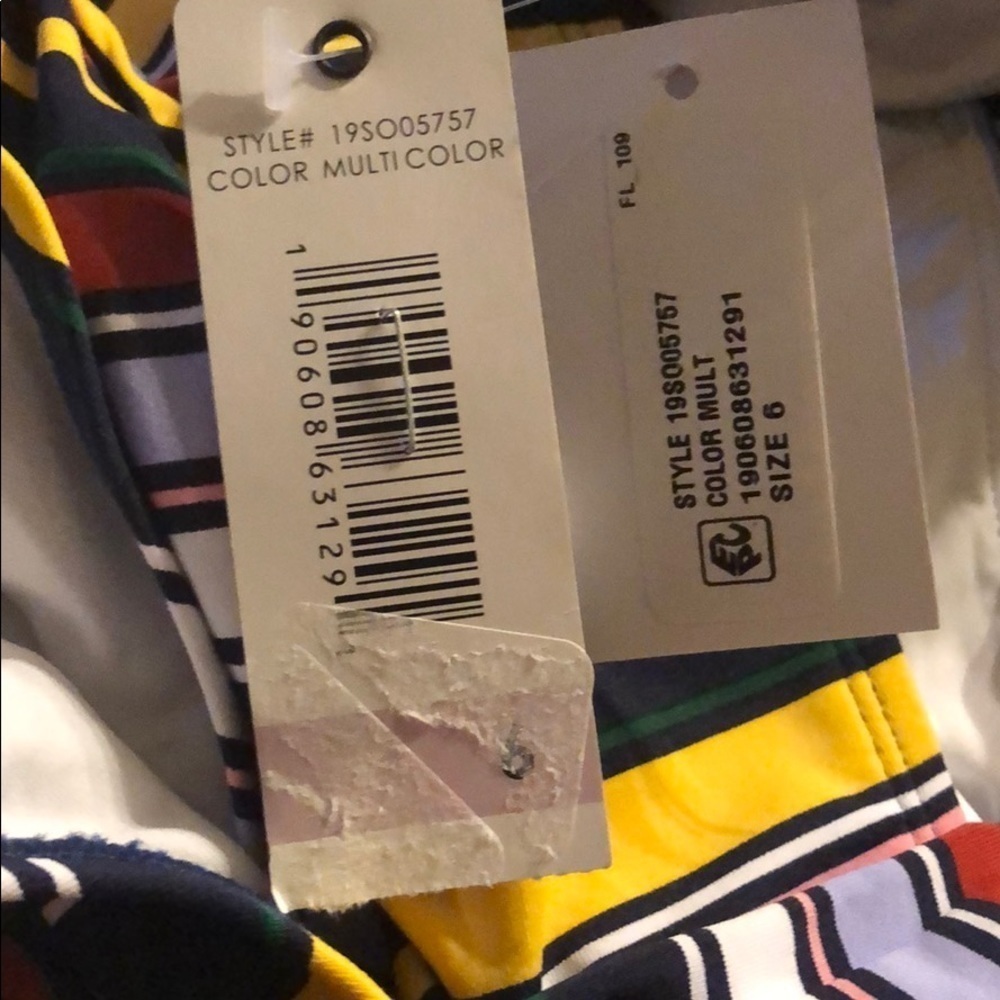 ANNE Cole Sahara Stripe Suplice One Piece Swimsuit - Picture 4 of 4
